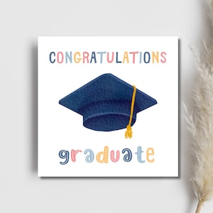 Felicitaciones Graduado / Tarjeta de graduación imprimible / Felicitaciones Tarjeta de posgrado / Tarjeta de graduación / Saludo de graduación / Tarjeta de aliento
