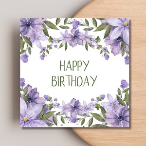 Printable Birthday Card | Happy Birthday Card | Card for Mom ...