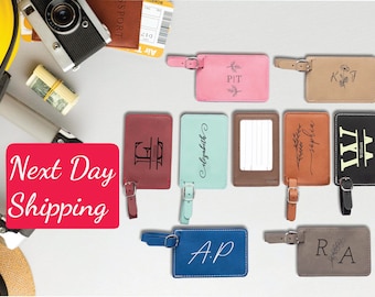 Personalized Luggage tags, Leather luggage tags, luggage tag,luggage tags wedding, Attachment tag, Best gift, Mother's Day Gift,Gift for Him