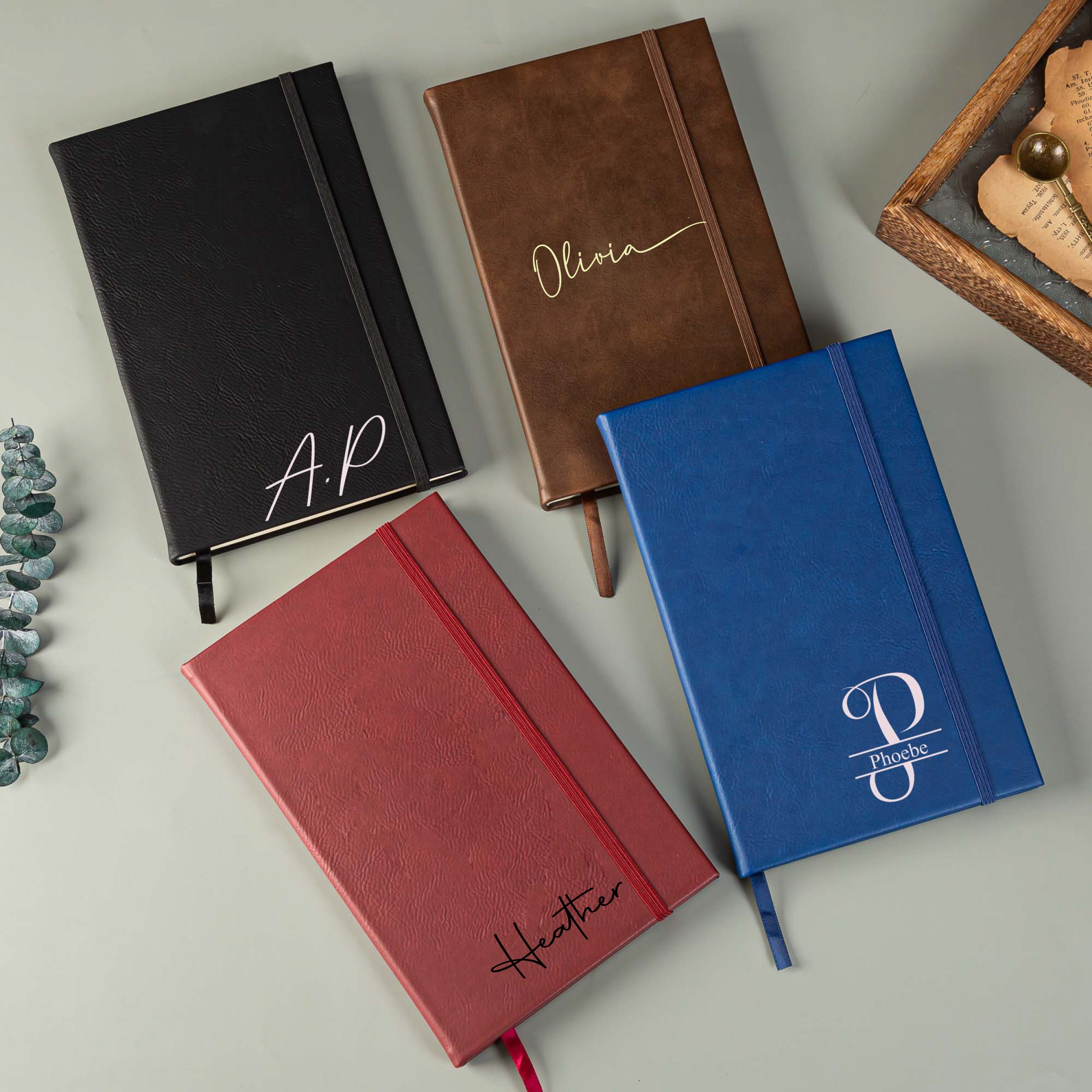 Custom Leather Journal, Personalized Journal,personalized Notebook ...