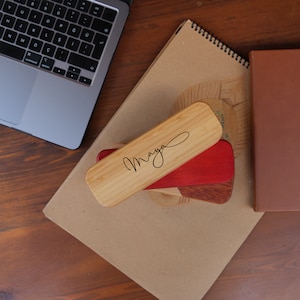 Wood Pen Set,Monogrammed Wood Pen,Pen Set,Desktop Pen Holder,Engraved Pen Case,Personalized Pen Set,Dad, Boss Gift,CEO Gift, Mother Day Gift image 8