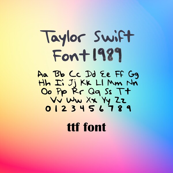 taylor 1989 font ttf