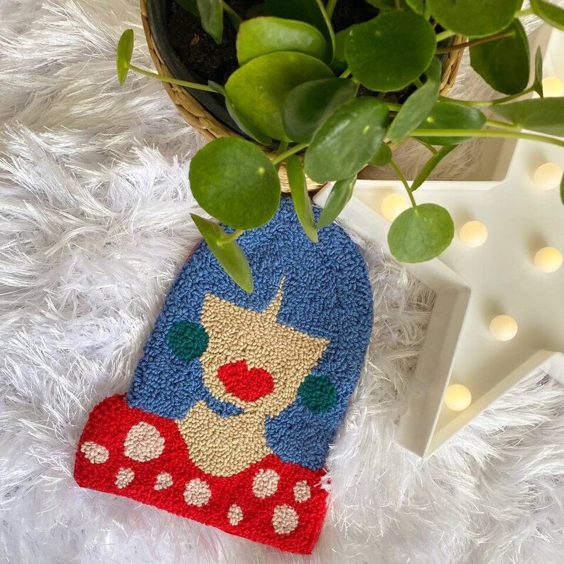 Punch Needle Wall Decor, Punch Needle Wall Hanging, Tufted Wall Decor