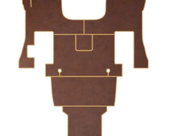 VOLVO vnl 630, 670 2004-2018 truck floor mats Prestige-Line BROWN