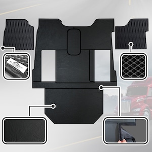PETERBILT 579 truck floor mats Prestige-Line BLACK