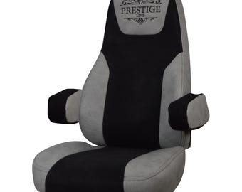 KENWORTH W900, T600, T660, T700, T800, T2000, W900l Truck seat Cover & armrest Covers Prestige-Line GRAY