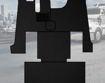 KENWORTH W900, T600, T660, 2006-2019, truck floor mats Prestige-Line BLACK