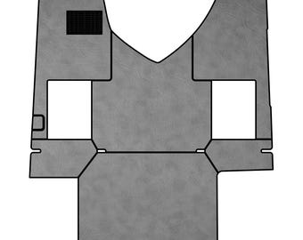 FREIGHTLINER CASCADIA, gen.3, 2018-current truck floor mats Prestige-Line GRAY