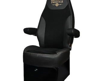 PETERBILT 579, 579EV, 589, 567 Truck seat Cover & armrest Covers Prestige-Line BLACK