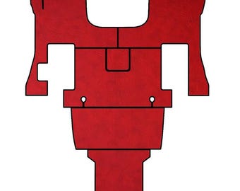VOLVO vnl 630, 670 2004-2018 truck floor mats Prestige-Line RED