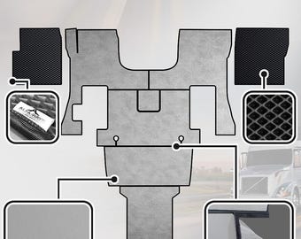 VOLVO vnl 630, 670 2004-2018 truck floor mats Prestige-Line GRAY