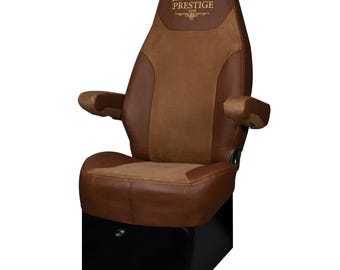 PETERBILT 579, 579EV, 589, 567 Truck seat Cover & armrest Covers Prestige-Line BROWN