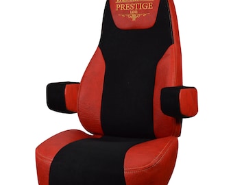 KENWORTH W900, T600, T660, T700, T800, T2000, W900l Truck seat Cover & armrest Covers Prestige-Line RED