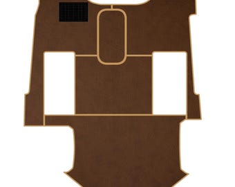 KENWORTH T-680, truck floor mats Prestige-Line BROWN