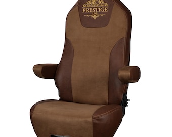 KENWORTH T680, T880, W990 Truck seat Cover & armrest Covers Prestige-Line BROWN