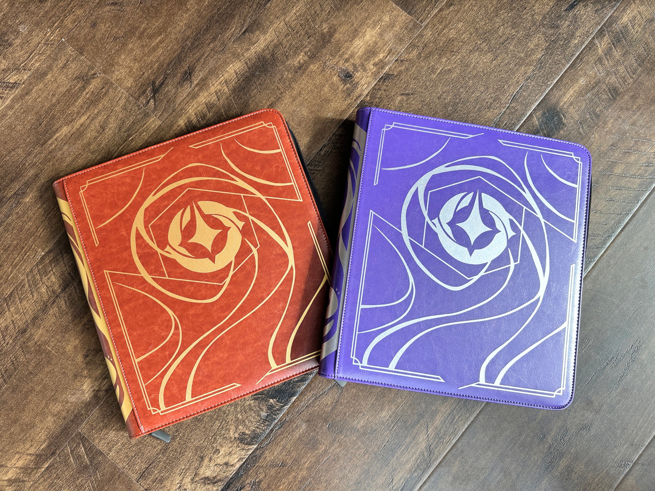 Black Lorcana Lore Book TCG Zippered Storage Binder | 12 Pocket