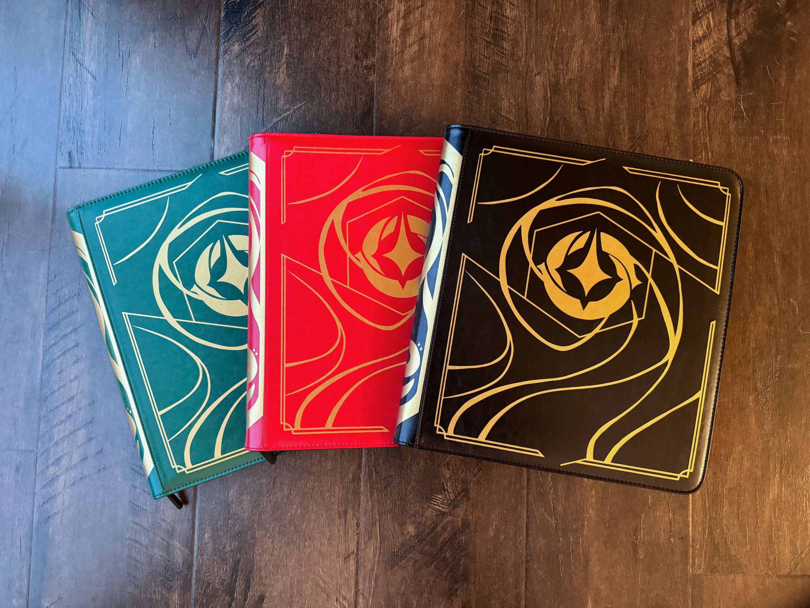 Black Lorcana Lore Book TCG Zippered Storage Binder | 12 Pocket