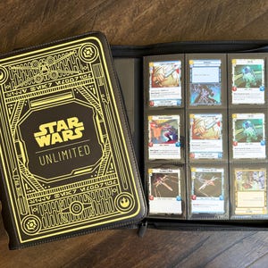 Star Wars Unlimited TCG 9 Pocket Zippered Storage Binder | LIMITED EDITION  | Side Loading 360 Card Capacity - Etsy