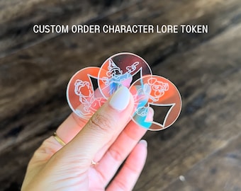 Custom Character Lore Tracker Token: Lorcana TCG Compatible