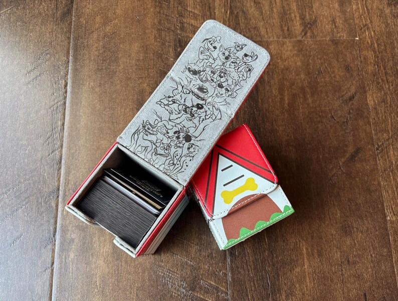 Title Cards Ruff Ruff Lorcana Ruff Housing Pups TCG Deck Box | Peekaboo Design on Front ...
