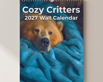 Cozy Critters 2027 Wall Calendar - Cottagecore Wildlife Art