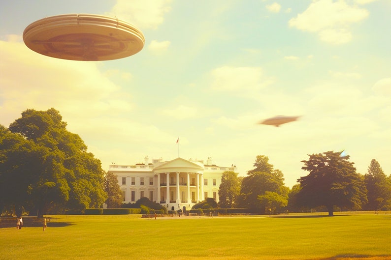 Ufos 2024 Large Wall Calendar Weird & Quirky Art, Alien Decor, Vertical