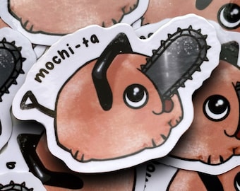 mochi-ta Sticker - Pochita vom Kettensägenmann Sticker