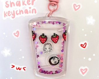 Nana shaker keychain - Nana Osaki & Hachi Komatsu from Nana anime