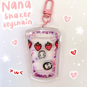 Nana shaker keychain - Nana Osaki & Hachi Komatsu from Nana anime