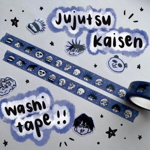 Cinta washi de anime de hechicero - papelería de anime