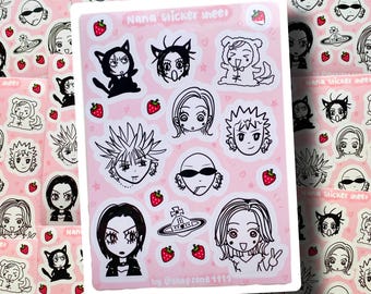 Nana sticker sheet - anime stickers