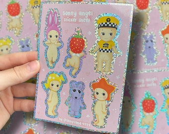 Sonny Angel sticker sheet - kewpie baby style stickers