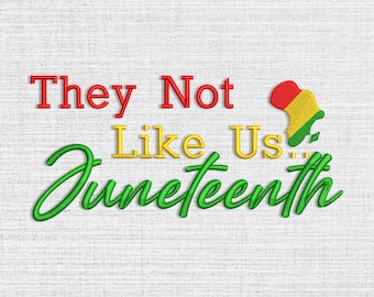 Juneteenth Embroidery Design Bundle, Afro Independence Day (PES)