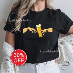 The Creation Beer T-Shirt, Unique Craft Beer Design Shirt, Casual Wear for Beer Lovers, Fun Beer Drinking Shirt, Gift for Beer Enthusiasts