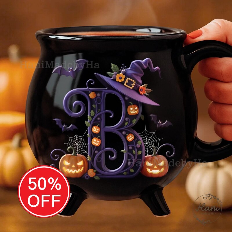 Custom Personalized Witch Halloween Mug - Halloween Gift Idea - The Leaky Cauldron main image 1