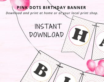 Banner per sfondo di buon compleanno Striscione rosa con scritta