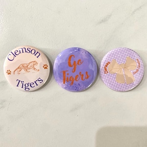 3 pack of South Carolina College buttons/pins