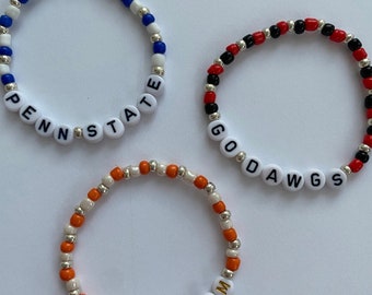 Customizable College Bracelet