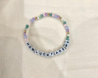 How Lucky are We Friendship Bracelet