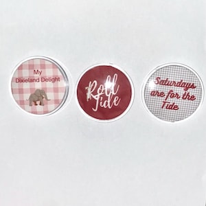 3 pack of Alabama buttons/pins