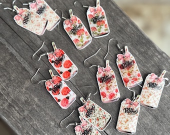 Dr Pepper Soda Can Earrings