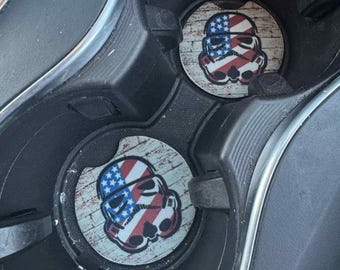 Assorted TV Show, Restaurants, Sports Team, Country Western Printed Car Coasters