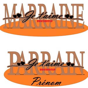 Support parrain marraine je t'aime