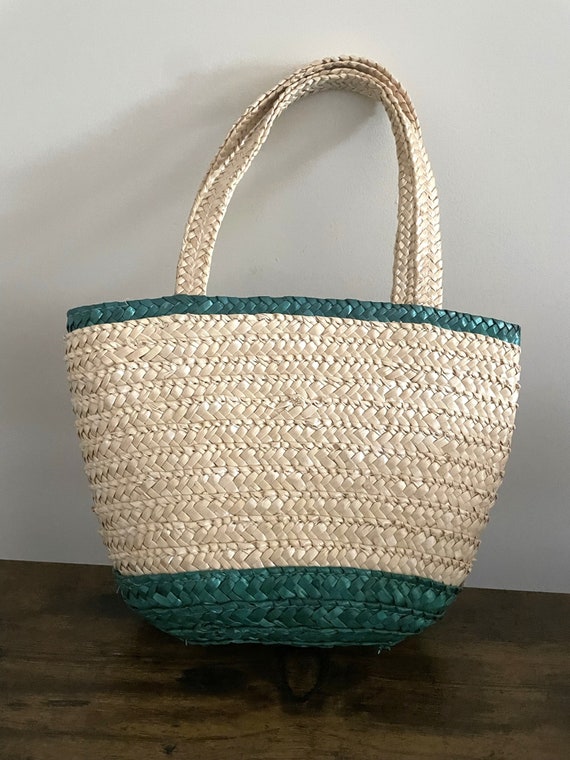 Adorable Vintage Woven Seagrass Tote Bag - image 2