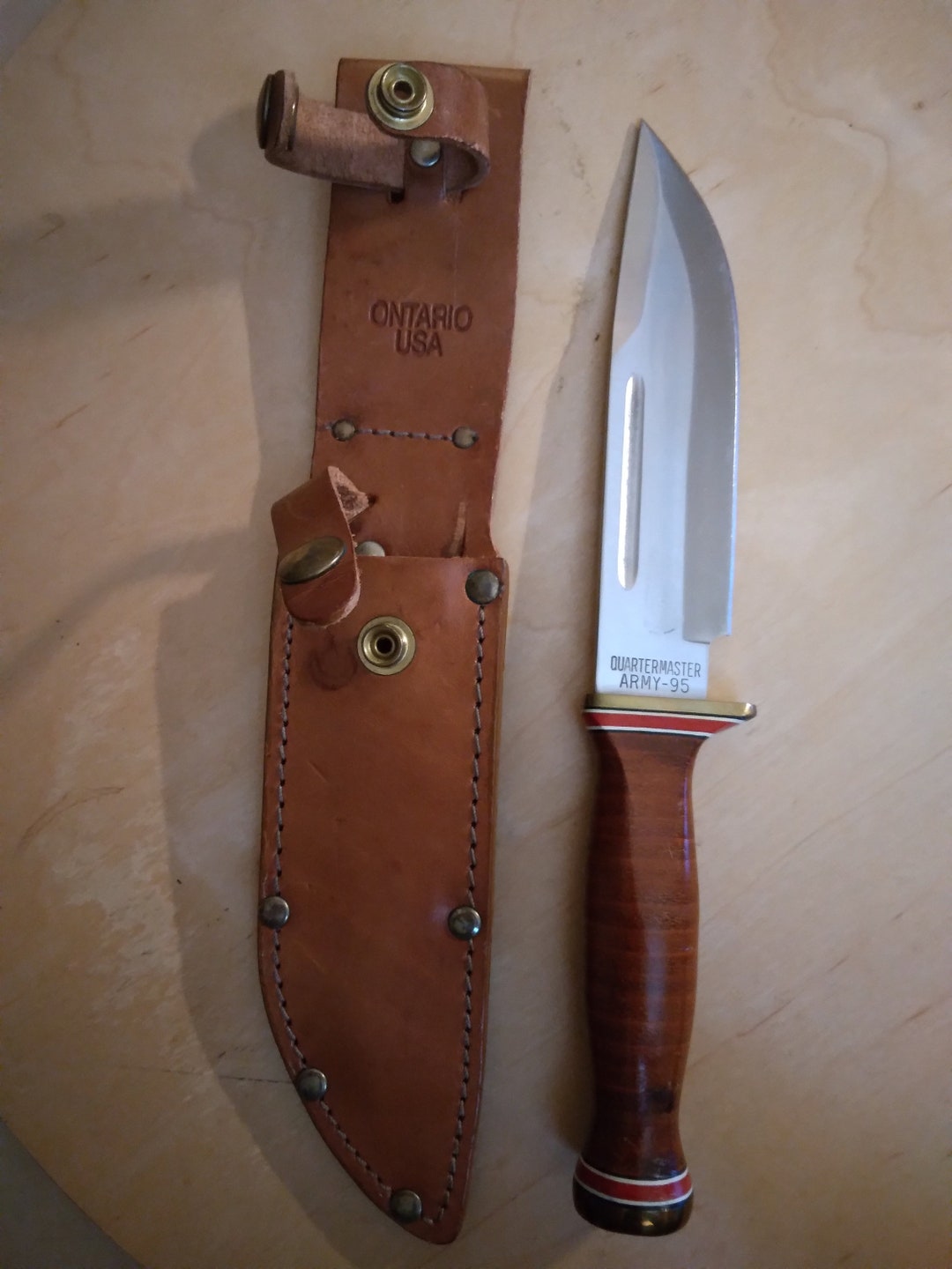 Ontario USA Army Quartermaster Knife With Original Sheath Etsy