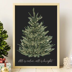 Druckbare Weihnachtsdekoration | Moderne Weihnacht Kunstdruck | Nordische Weihnacht | Druckbare Wandkunst | Weihnachten druckbare Kunst | Digitaler Download