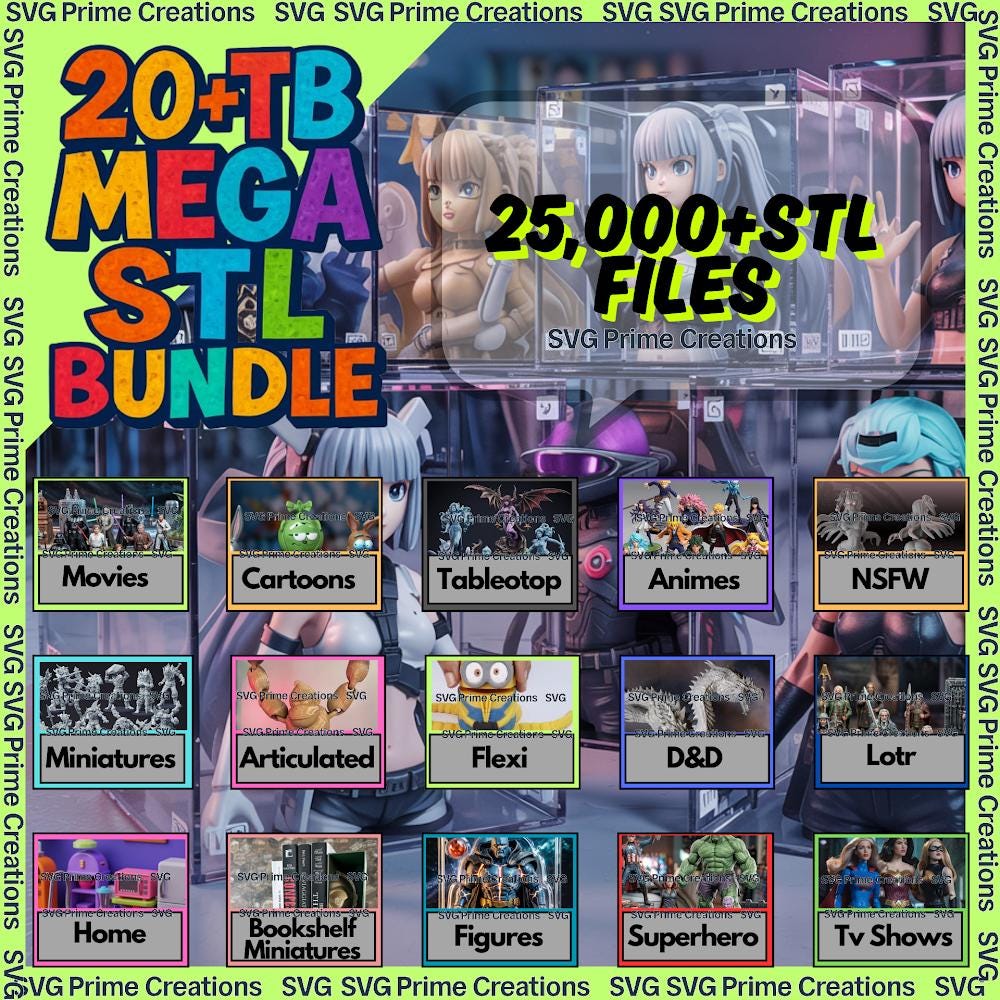 STL Mega Bundle – 20TB+ Printable Figures & Models | Miniatures