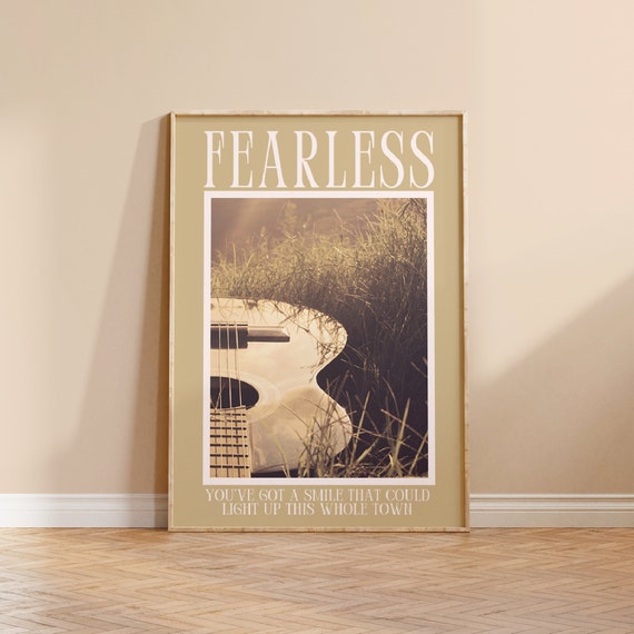 Fearless Print Taylor Swift Poster You Belong With Me Lyric