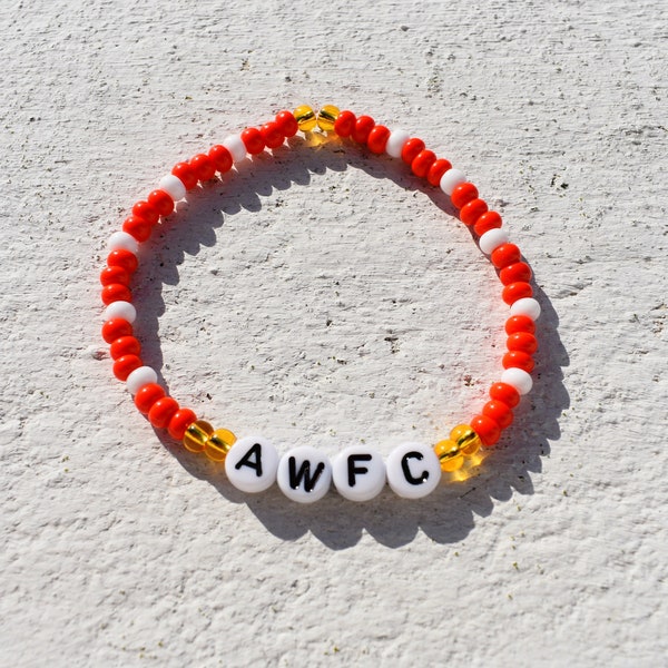 Arsenal Women Football Club bead bracelet (AWFC)