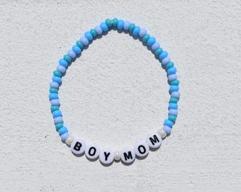Moeder meisje moeder of jongen moeder armbanden in roze en blauwe stijlen